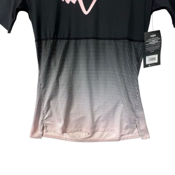 Small pink/black Fox Racing Women Flexair short Sleeve Jersey - Picture 3 of 14